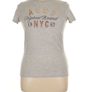 Aeropostale Gray Short Sleeve 'Original Brand NYC' Graphic Tee
